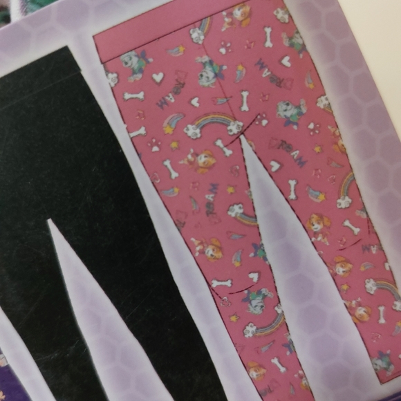 Nickelodeon Paw Patrol Girls 3 Pack Leggings Soft Stretchy Pajama Pants 2T - Picture 5 of 10